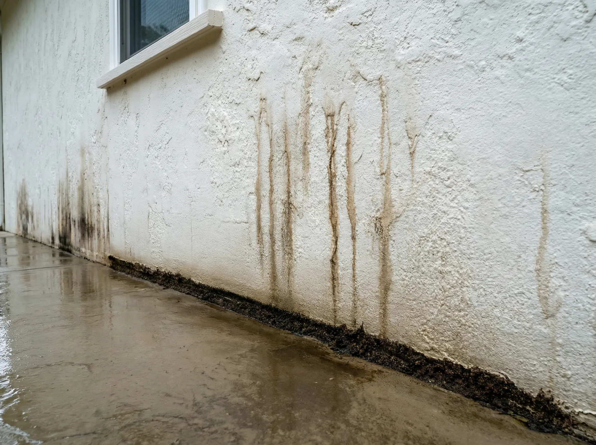 外壁の雨染み、水染み