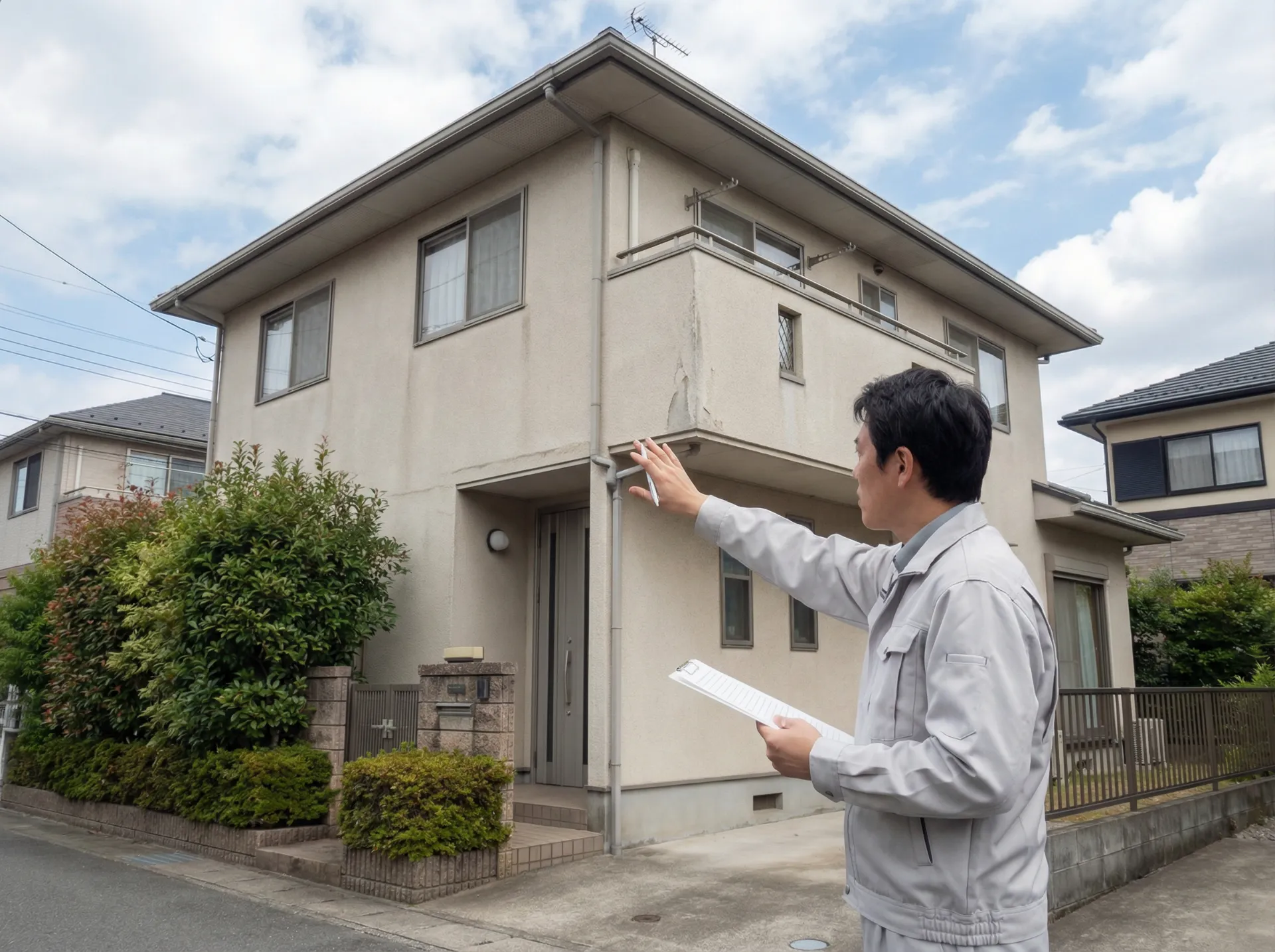 外壁劣化の進行度チェック