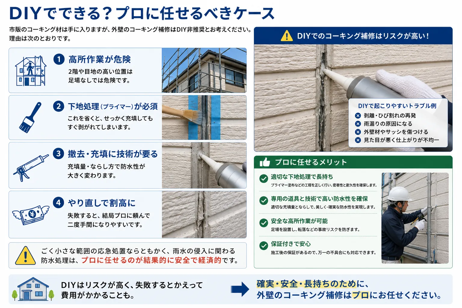 DIYでできる？プロに任せるべきケース